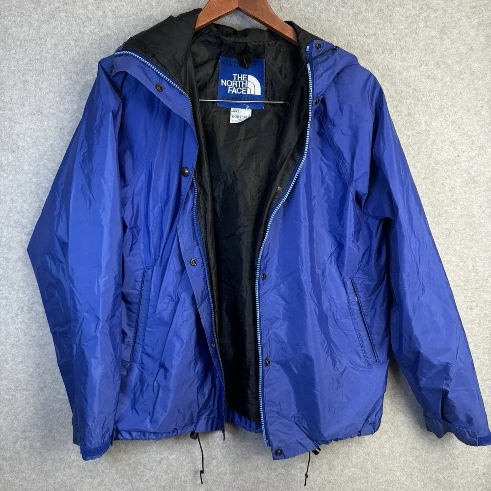 Rare VTG THE NORTH FACE Spell Out Gore-Tex Windbreaker Rain Jacket 80s 90s Sz M‎